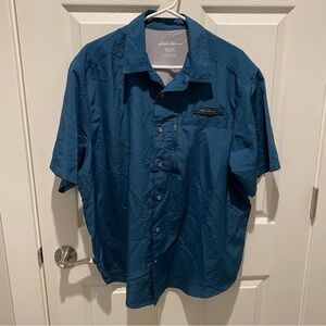 Men’s XL Eddie Bauer Ventilated Button Down Short Sleeve Shirt